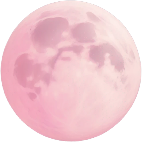 pastel pink moon emoji