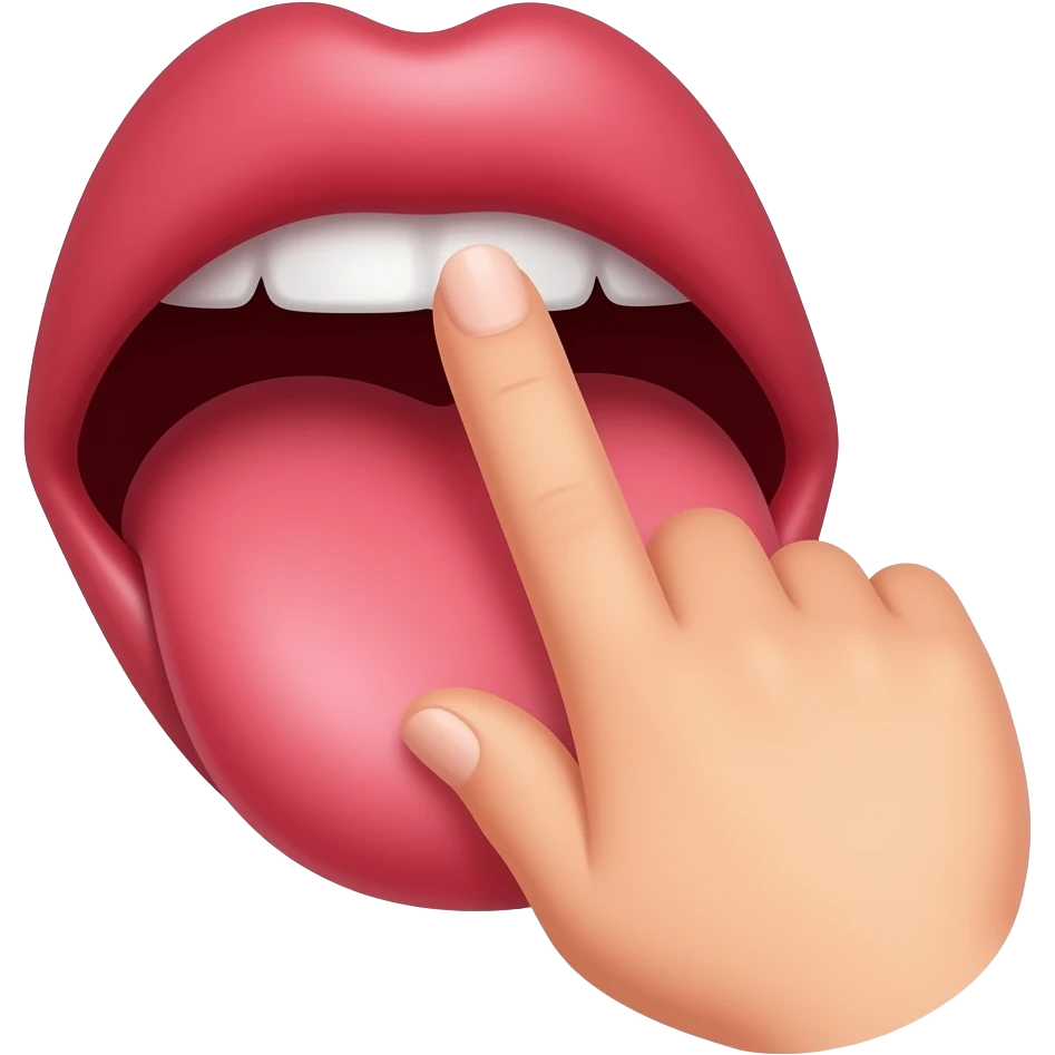 pussy with finger in it emoji