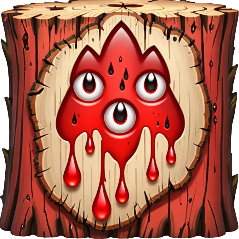 tree batk with blood drops emoji