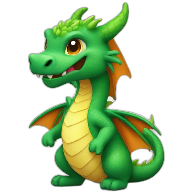 dragon cute deco emoji