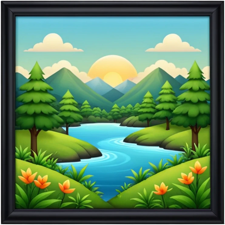 nature and fancy  frame emoji