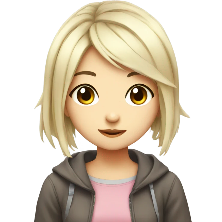 Cute Anime girl emoji