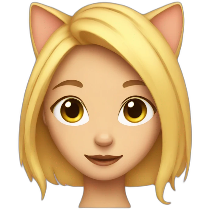 Cat girl emoji