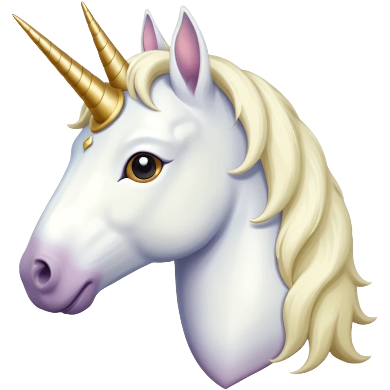 a unicorn with a khaki mane emoji