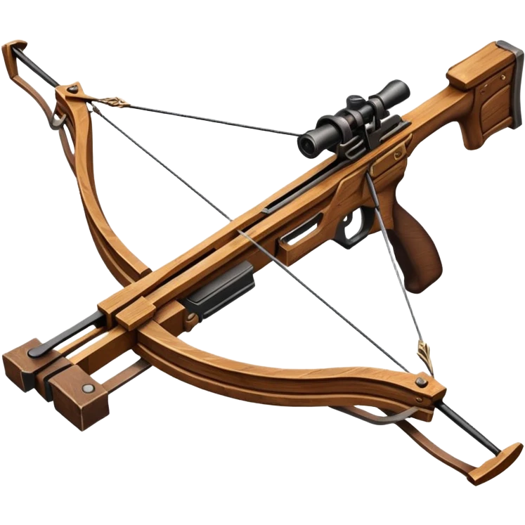 wooden crossbow, no scope emoji