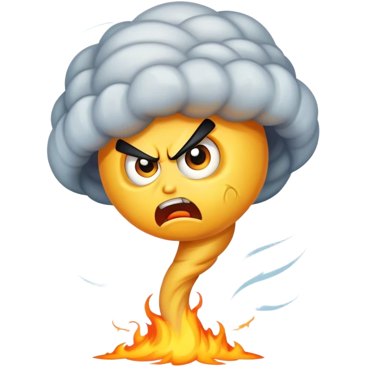 Angry tornado emoji