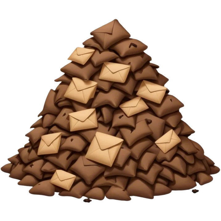 Mail poop emoji