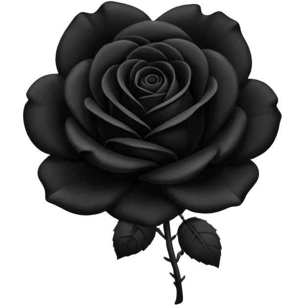 Black rose emoji