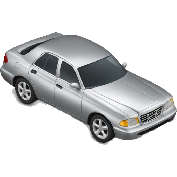 silver car side on emoji