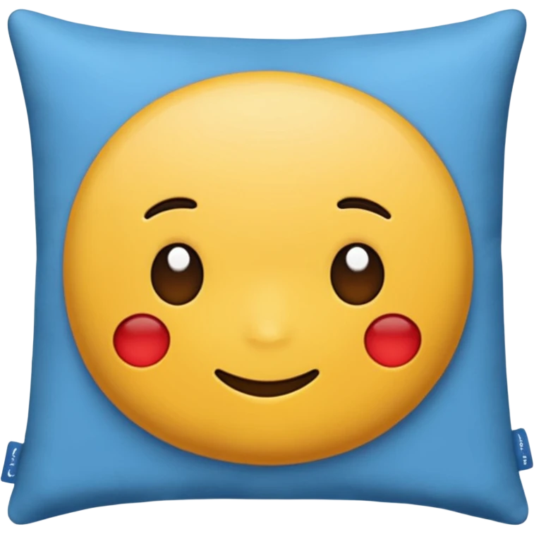 Cushion blue  emoji