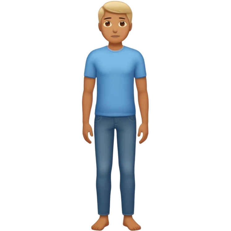 full body of a man thinking emoji