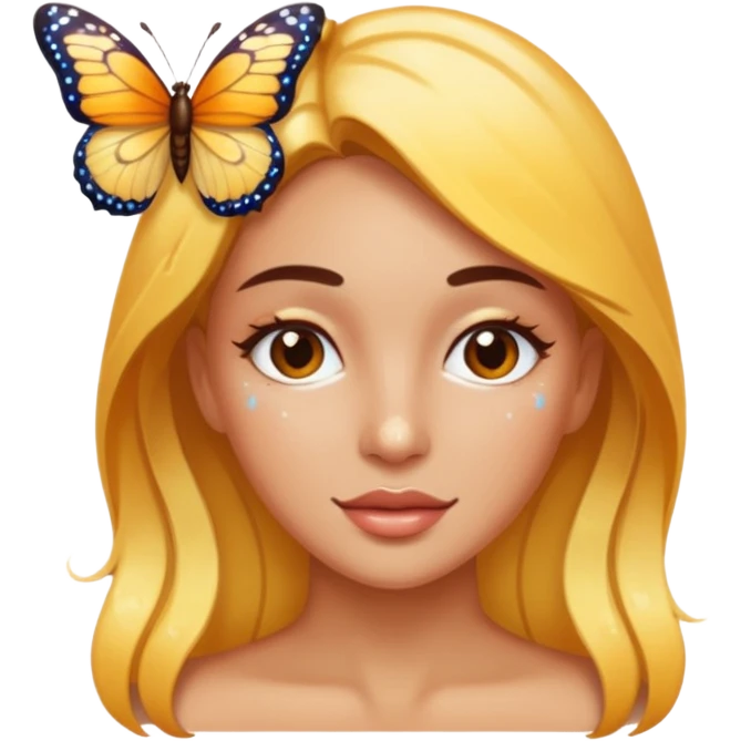 Watery water hydro butterfly  emoji
