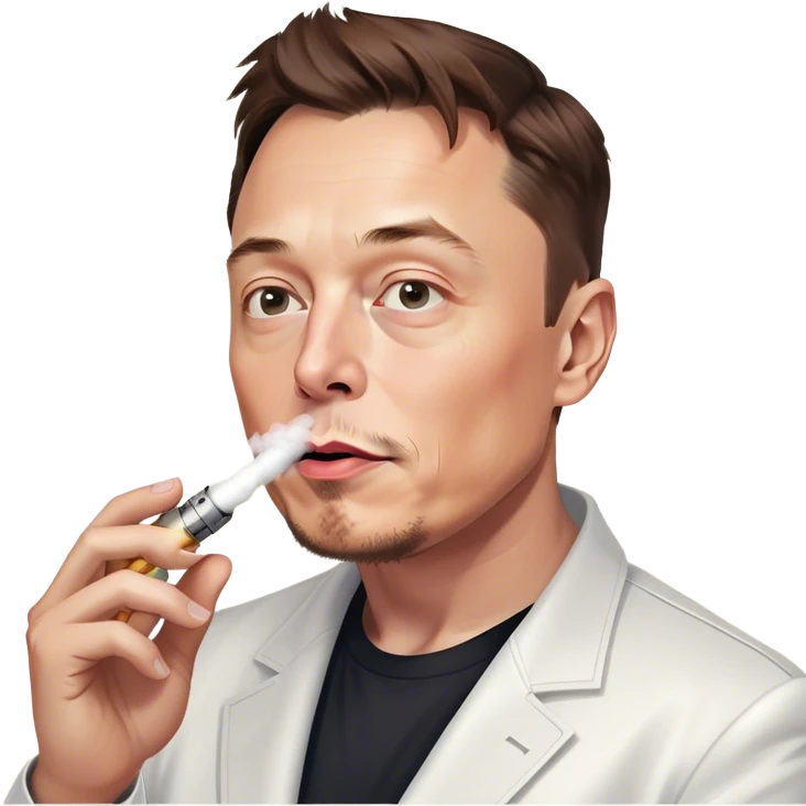 Elon musk vapes emoji