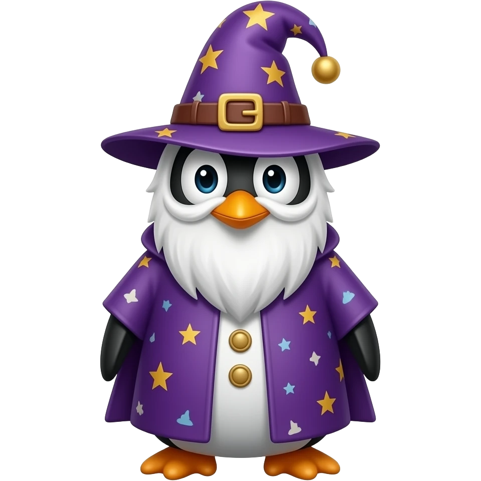 Penguin Wizard emoji