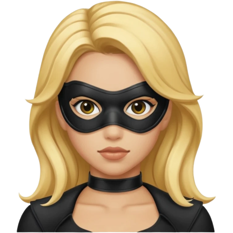 black canary with eye mask emoji
