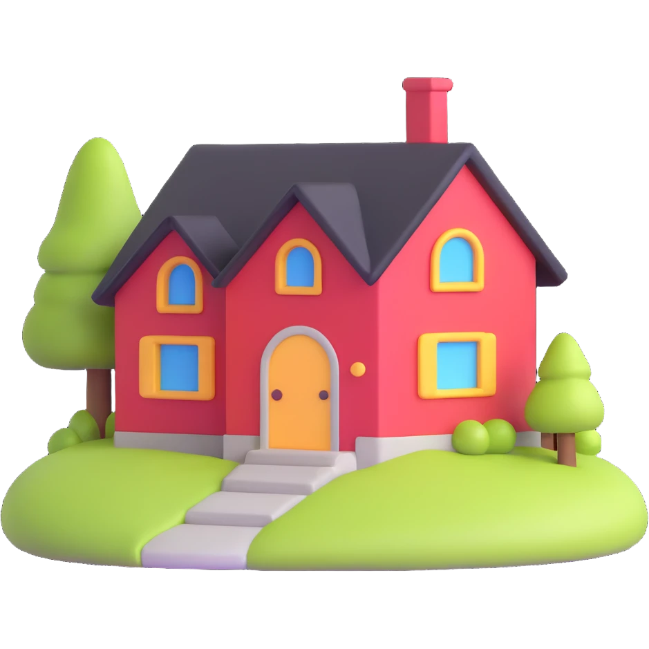 cute little house emoji