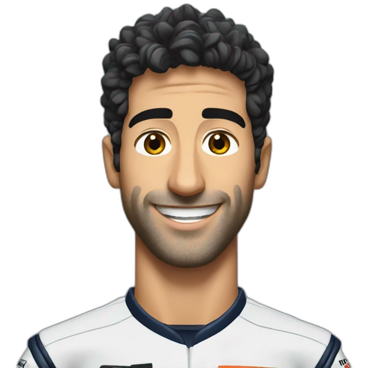 Daniel Ricciardo F1 driver emoji