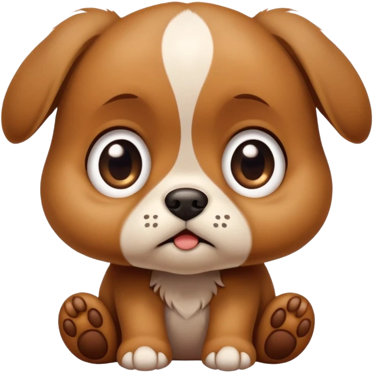 Sad puppy begging emoji