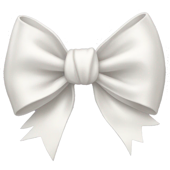 White bow emoji