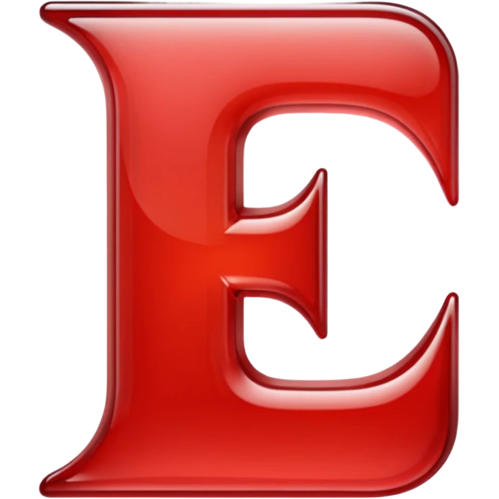 Красная буква на прозрачном фоне  가 emoji