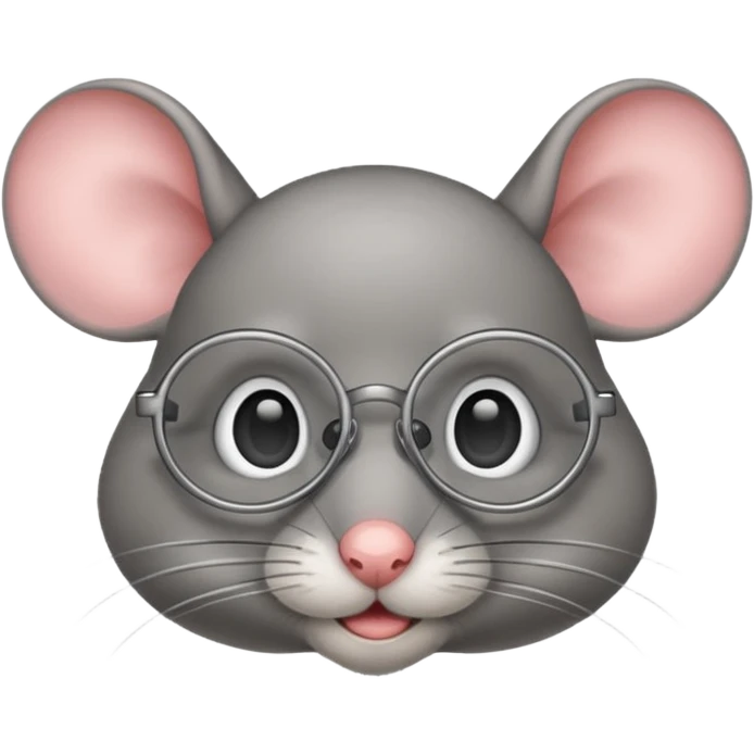 Mouse with glasses emoji