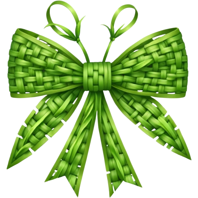 Grass bow emoji