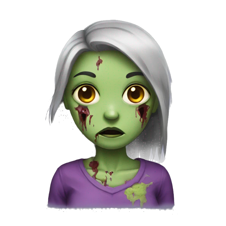 girl zombie emoji