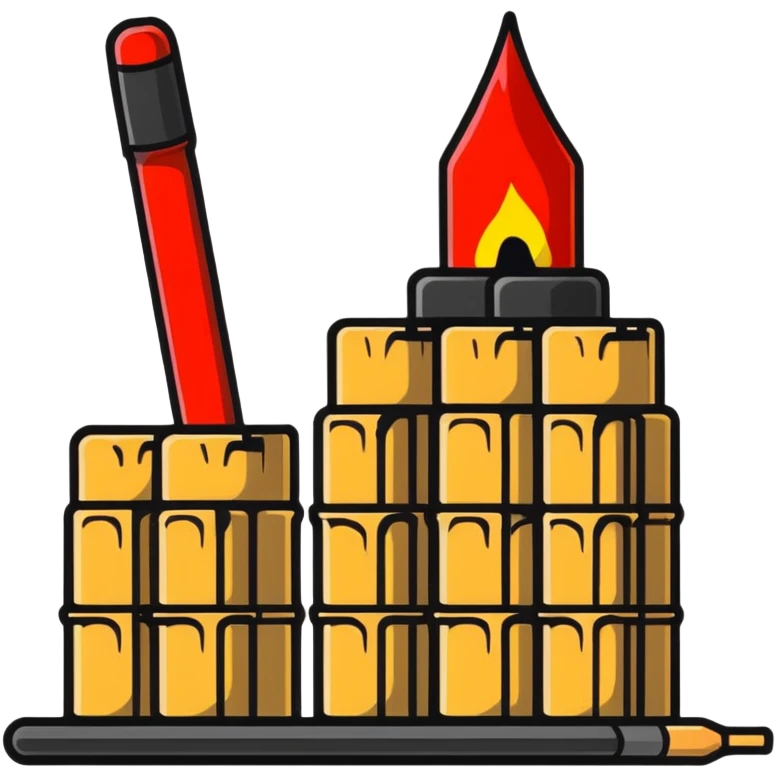 stack of dynamite sticks with fuse emoji