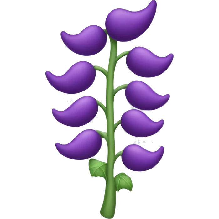 Purple beanstalk  emoji