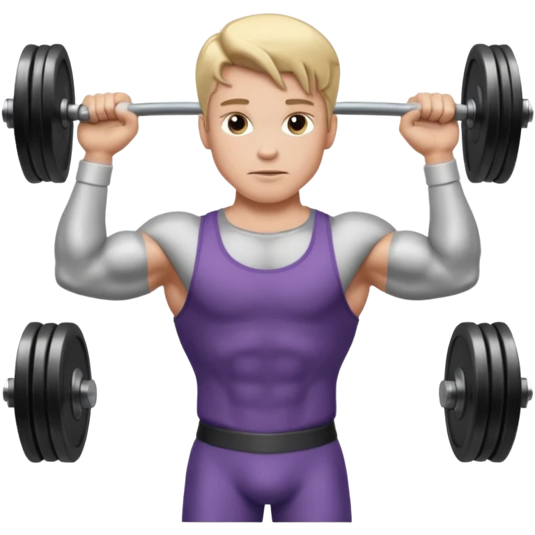 принц поднимает гирю emoji