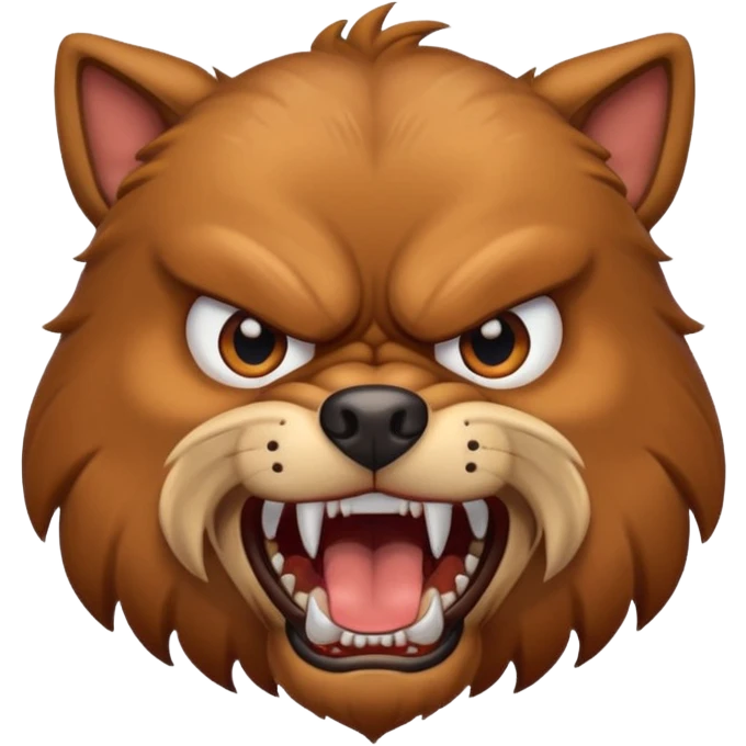 Angry dog emoji