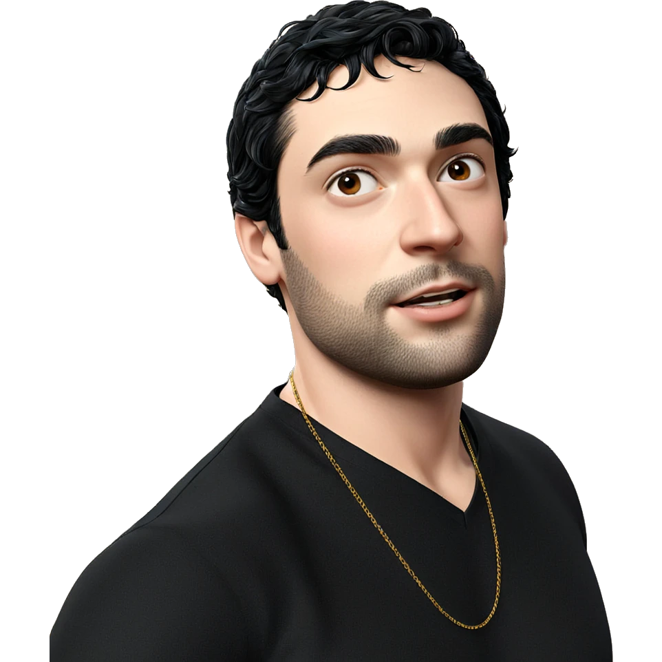 black haired boy portrait emoji