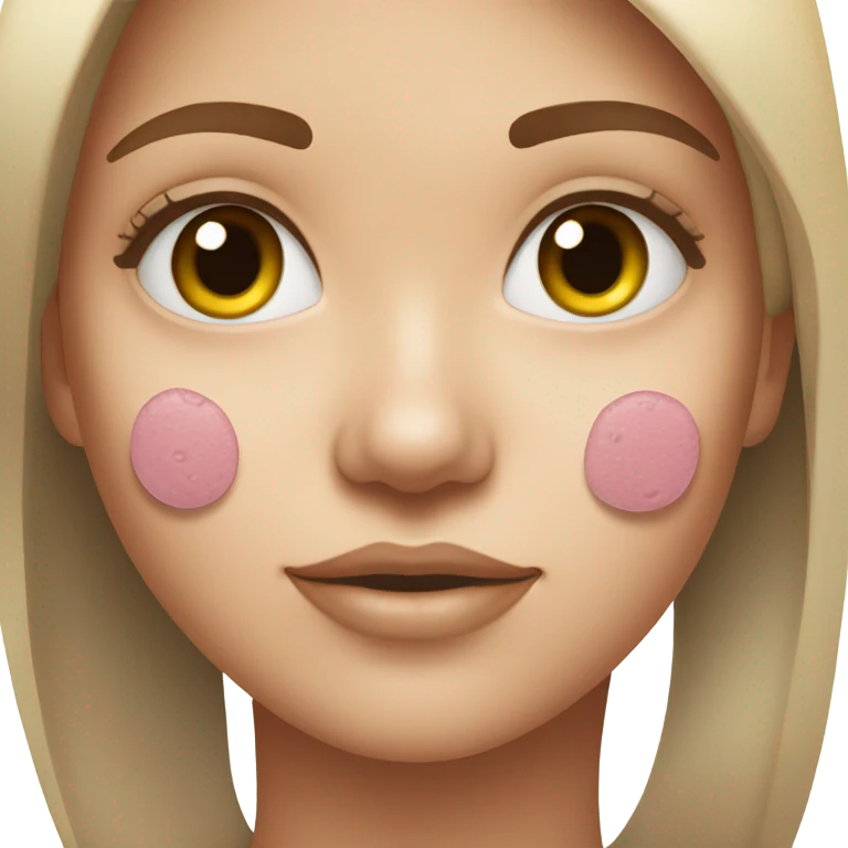 Pimple patch on girl’s face  emoji
