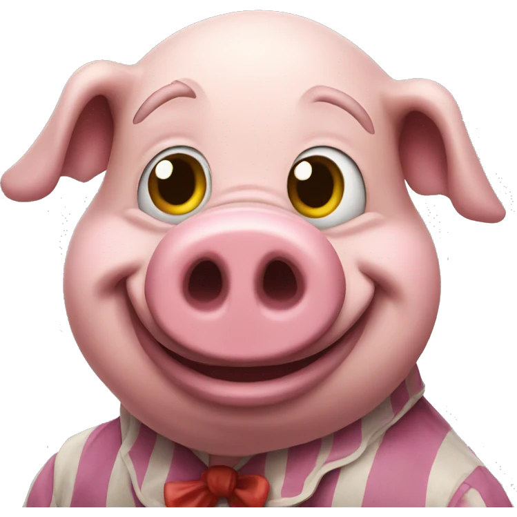Pig clown  emoji