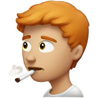Ginger smoking emoji