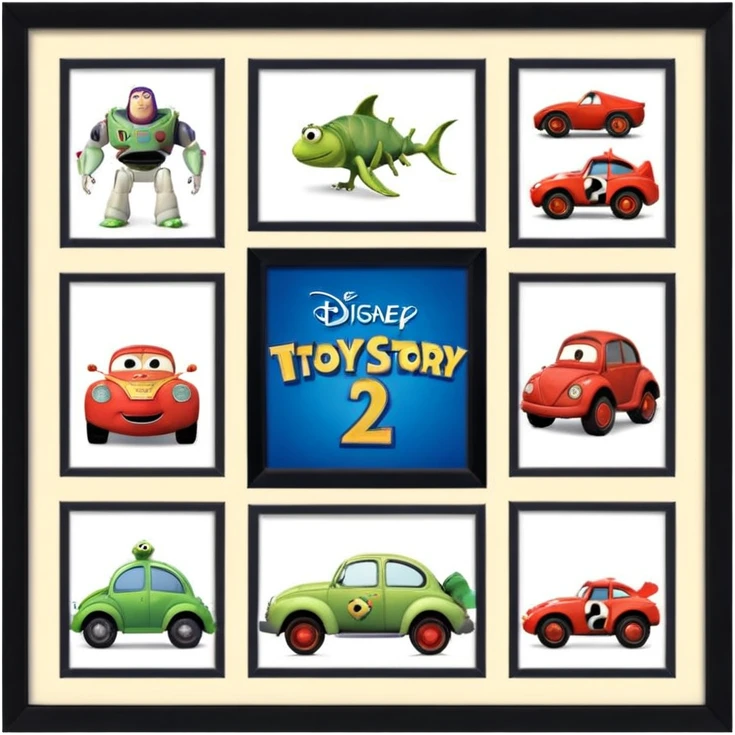 Disney pixar movies
Toy Story (1995)
A Bug's Life (1998)
Toy Story 2 (1999)
Monsters, Inc. (2001)
Finding Nemo (2003)
The Incredibles (2004)
Cars (2006)
Ratatouille (2007) emoji