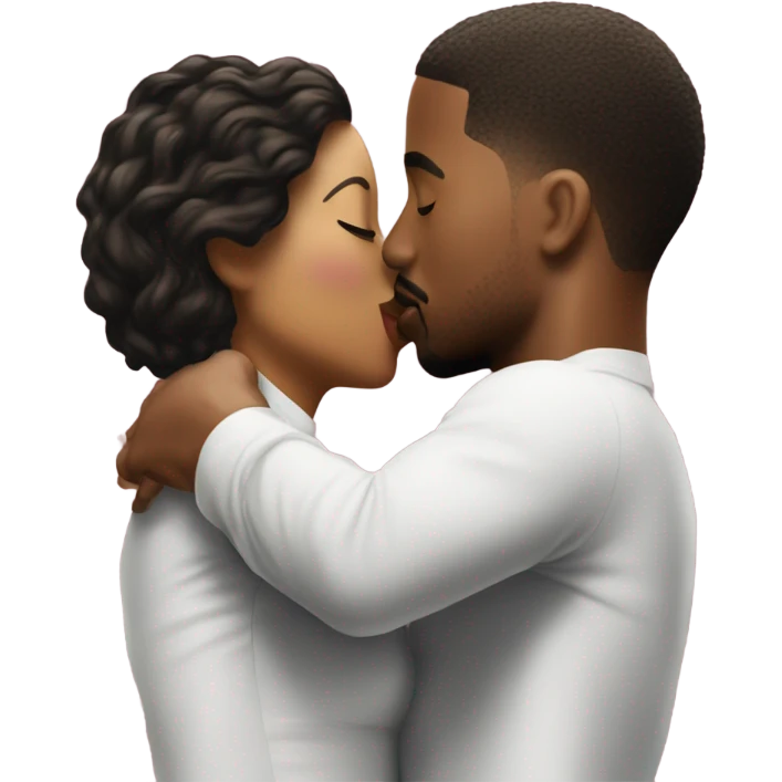 Woman kissing Michael b Jordan emoji