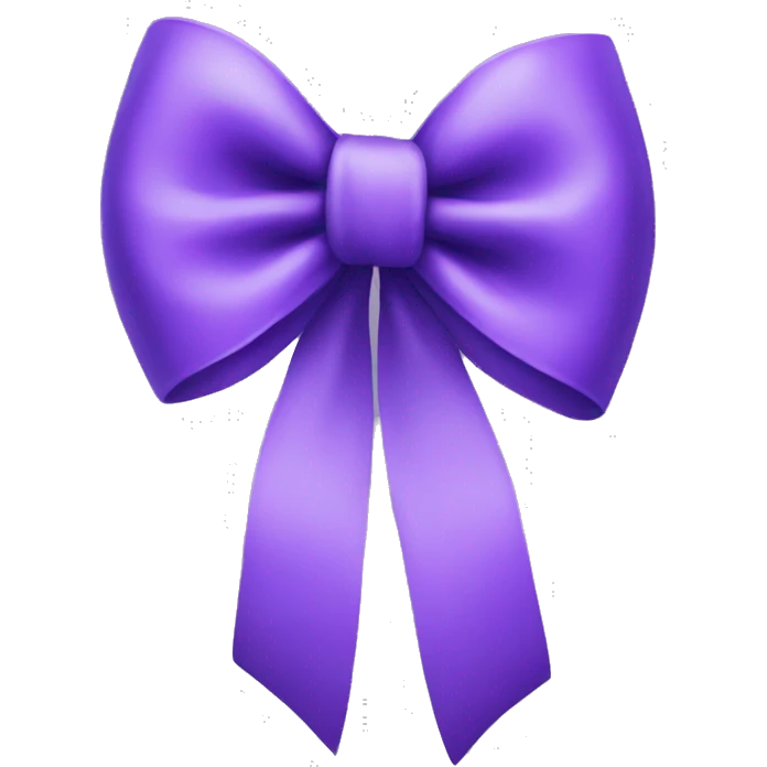 Purple bow emoji