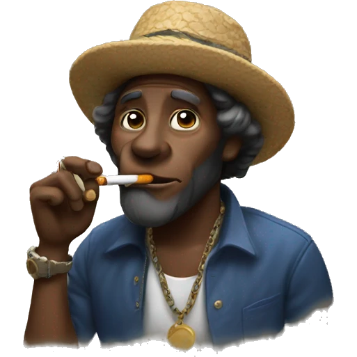 chango smoking a cig emoji