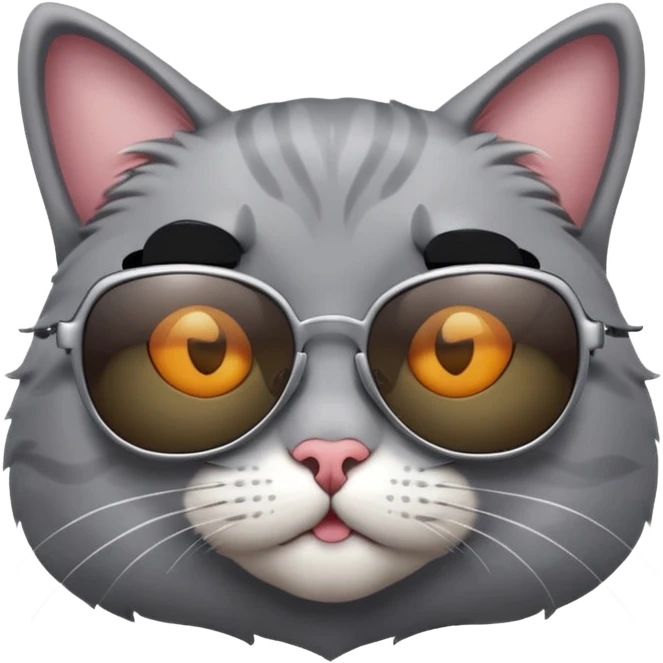 Cat wearing sunglasses emoji