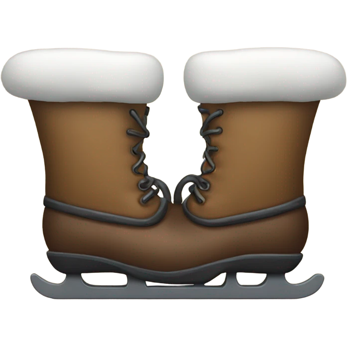 Two boots riding a sleigh emoji