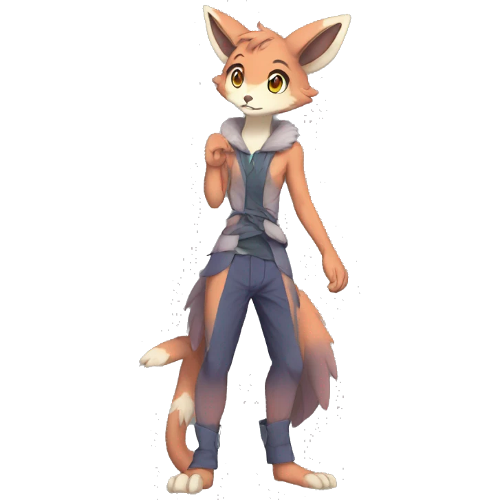 Anthro Sona Fakemon Full Body emoji