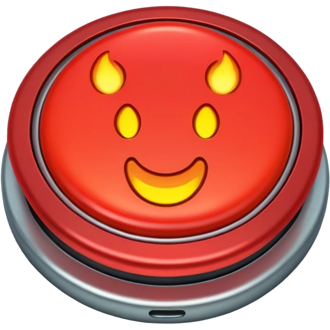 push button that says horny emoji