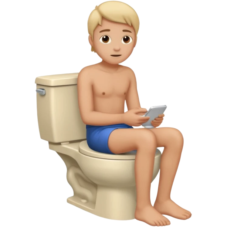 Sat on the toilet emoji