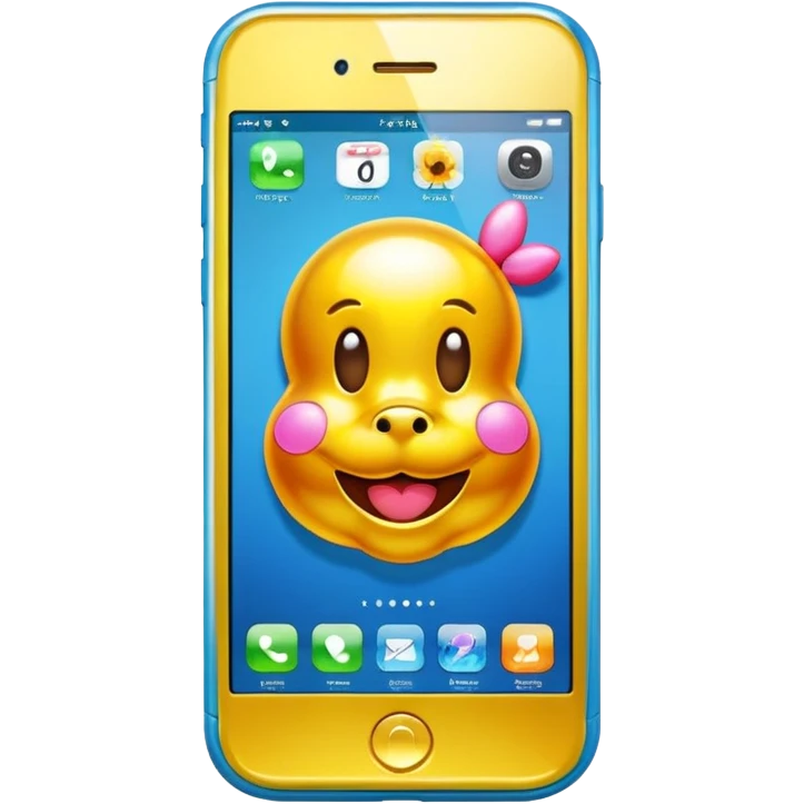 jeff koonz style cell phone emoji