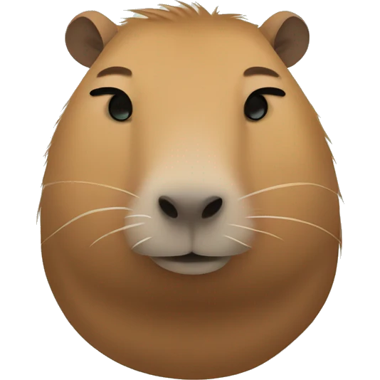 Sleepy capybara emoji
