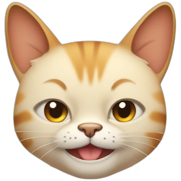 a cat with muscles as whole body that is giving you a wink emoji