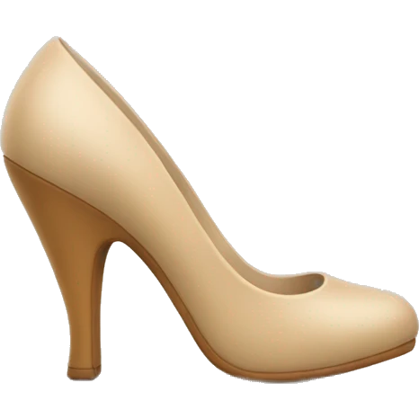 Beige heel emoji