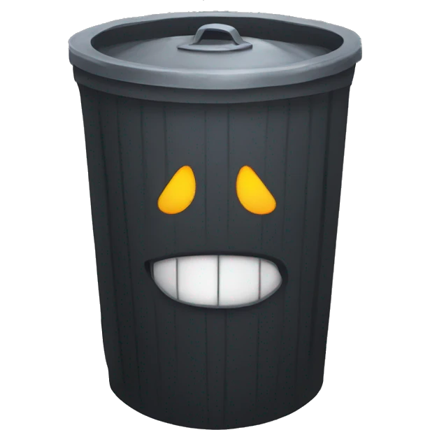 Demonic Trashcan emoji