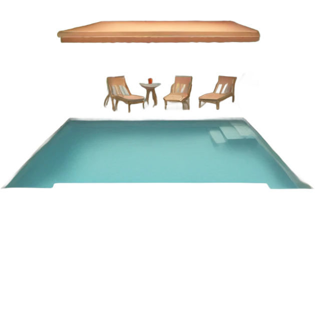 Terrace with pool  emoji